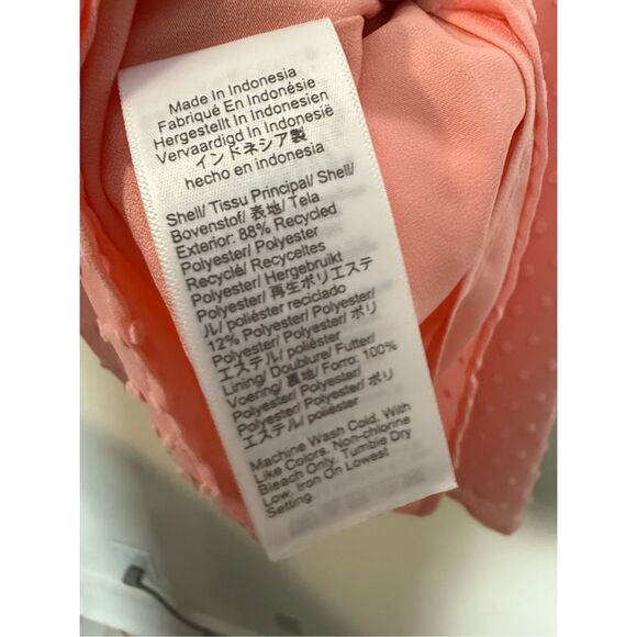 J Crew Sleeveless Flutter-sleeve clip-dot top Romantic Soft Girl Springtime Baby - Picture 4 of 4